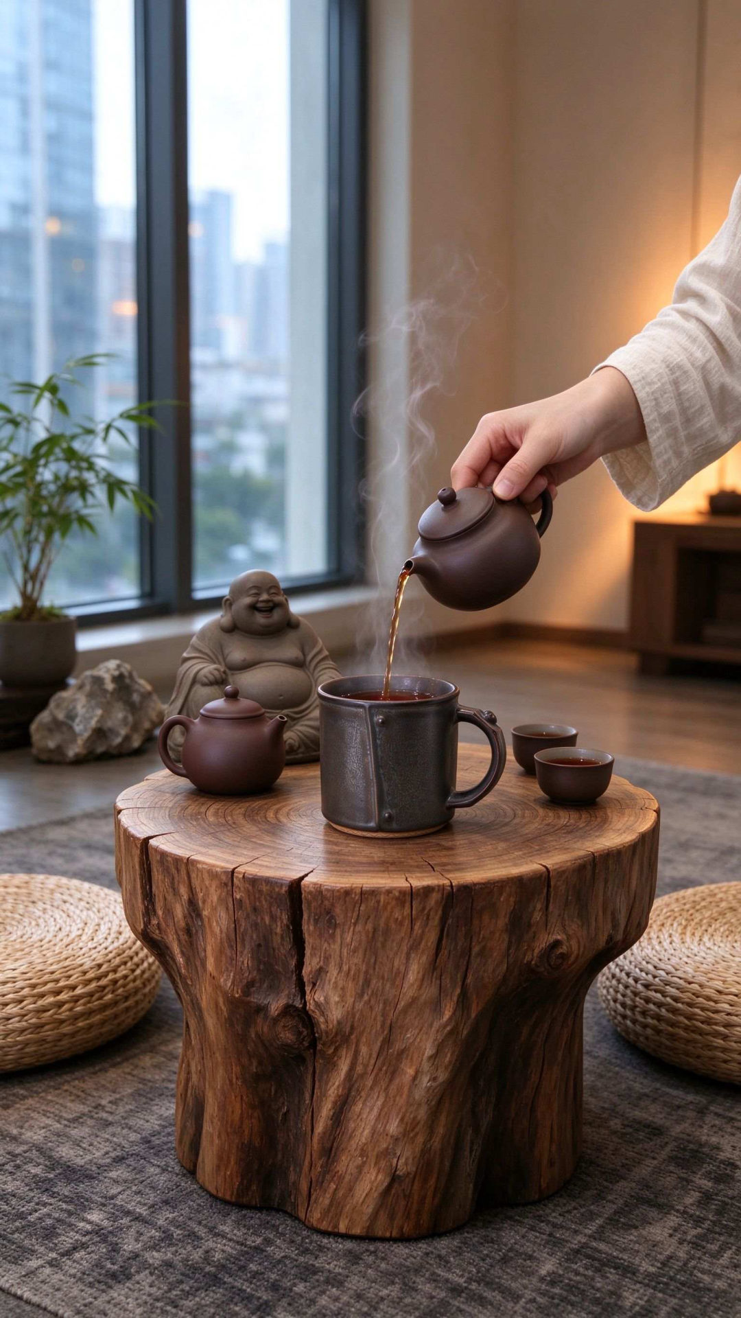 复古铆钉粗陶马克杯 工业风铁锈釉陶瓷咖啡杯 日式小众办公室男士喝水杯